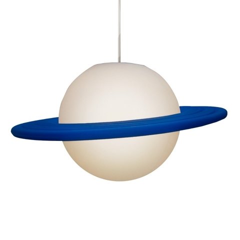 Luminária Pendente Saturno Azul - comprar online
