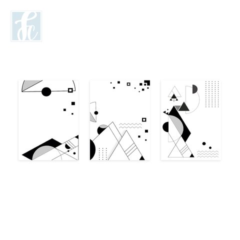 Placa Decor Kit Trio - Abstrato - comprar online
