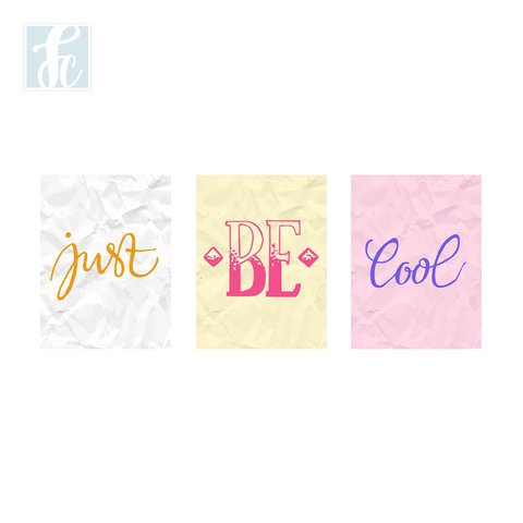 Placa Decor Kit Trio - Just Be Cool - comprar online