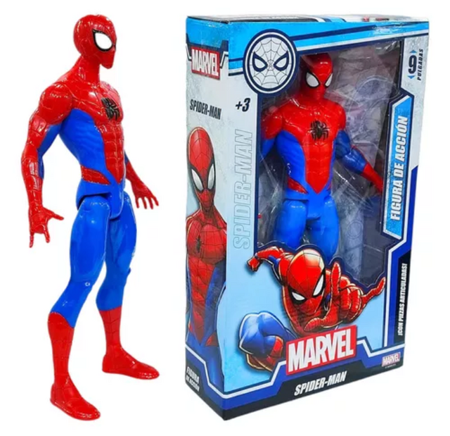 Muñeco Spiderman Articulado Marvel 23cm Hombre Araña