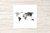 Mapa Mundi Preto Cinza - comprar online