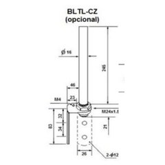 Suporte Lateral para Coluna Luminosa BLTL-CZ