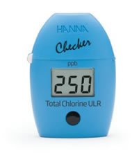 Analisador de Cloro Total (faixa ultra baixa 0 a 500 ppb) - 06 testes