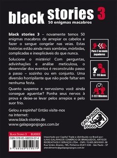 Black Stories 3 - Galápagos Jogos - comprar online