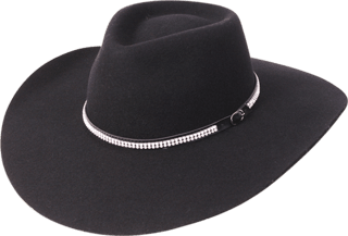 Chapeu Pralana 5X Strass Preto 12360