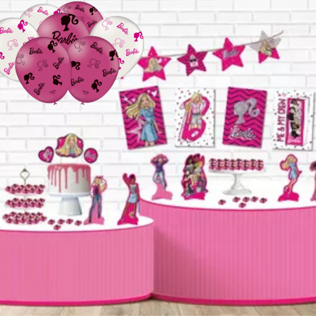 Kit Festa Barbie Maquiadora - Decoração Infantil