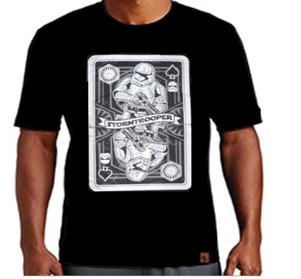 Camiseta StormTrooper Playing Card Preta