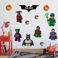 Vinilo Personajes Lego Batman Con Tu Nombre! en internet
