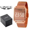 Relógio feminino digital Lince MDR4619L BXRX Quadrado rose