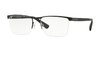 Armação para óculos de grau Platini P9 1177 F974 Preta unissex