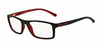 Armação para óculos de grau Arnette AN 7083L 2294 Quadrada preta e vermelho