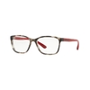Armação para óculos de grau Jean Monnier J8 3175 F876 Quadrada havana e vermelho