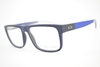 Armação para óculos de grau Armani Exchange AX 3035 8157 quadrada preta e azul