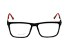 Armação para óculos de grau New Glasses OM22071 Acetato preto e vermelho