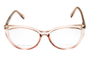 Armação para óculos de grau New Glasses TB055 Rose translúcida