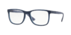 Armação para óculos de grau Jean Monnier J8 3174 F874 Quadrada azul marinho