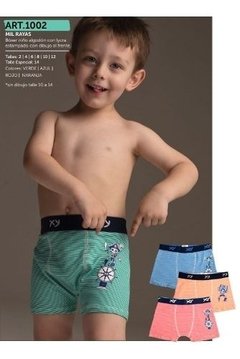 Calzoncillo Boxer De Niños Talles Del 2 Al 14 Xy. Art. 1002/1017 - comprar online