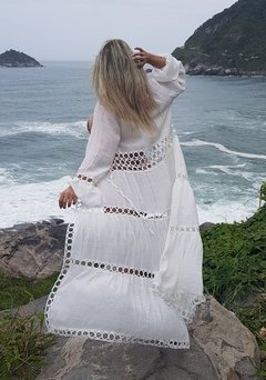 Saida de Praia luxo indian Branca - comprar online