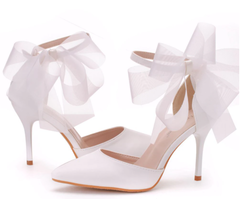 Sapato de noiva com laço confortável - comprar online