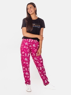 Pant sin cordón Stuff fucsia - comprar online