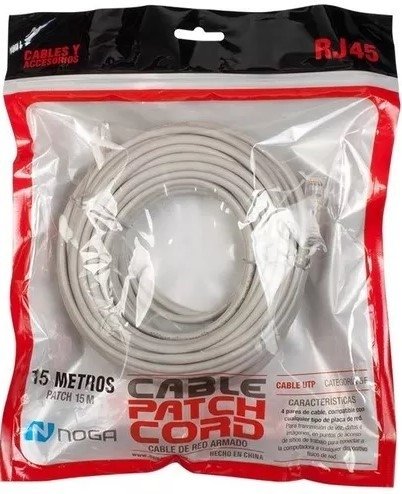 Patch Cord Cable De Red Rj45 A Rj45 20 Metros Noga - comprar online
