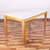 Mesa Comedor Winka madera paraiso tapa blanca 140 cm - LMO en internet