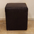 Puff cubo tapizado cuerotex color negro a fabricar - LIV - comprar online