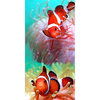 Toalha de Praia Resort Aveludada - 100% Algodão - 76cm x 1,52m - Two Red Fishes - Buettner