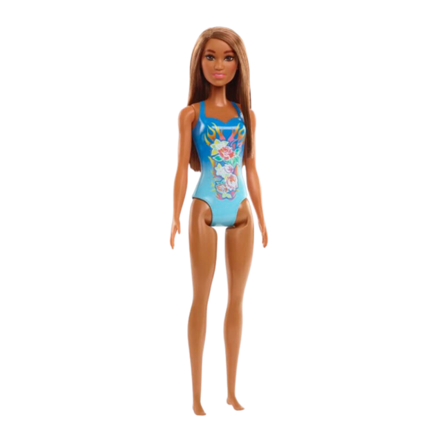 Boneca Barbie Fashion & Beauty com Roupa de Banho Xadrex - Mattel