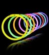 Tubo pulseras luminosas glow x 50 unidades