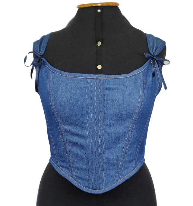 Cropped corset fecho frontal - MY STYLE