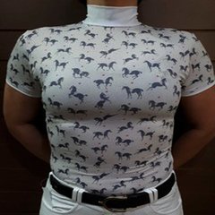 camisa de hipismo feminina manga curta, blusa de prova feminina, camisa de prova dressur, horsery
