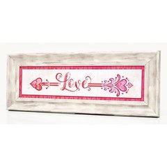 QUADRO MADEIRA/PLASTICO ARROW FOREVER ROSA 46,5 X 2,5 X 18,5CM 40287 - comprar online