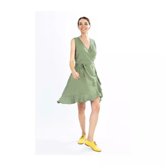 Vestido RECTA verde - comprar online