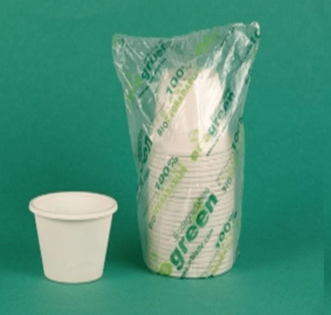 50 vasos desechables de cartón, 250 ml, biodegradables