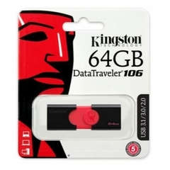 PENDRIVE KINGSTON DTX 64GB BLACK AND RED USB 3.1