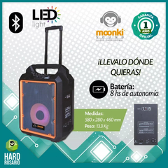 Parlante Portatil Rgb Bluetooth Moonki Sound Ms-led1200bt - Hard Rosario