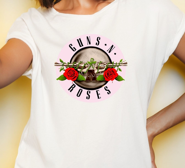 Remeras de los guns and roses para mujer sale