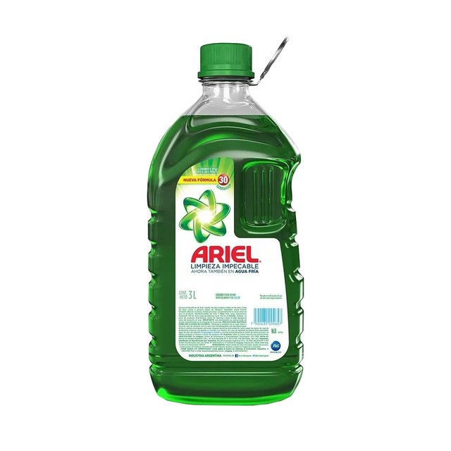 Jabón líquido Ariel líquido x 3 lts