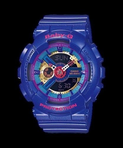 Reloj casio discount morado y azul