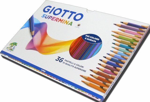 Set De Lapices Supermina Lata 36 Colores Giotto