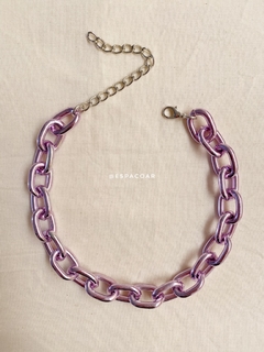 Choker purple chain