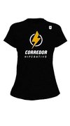 Camisa Preta Corredor Hiperativo - Feminina