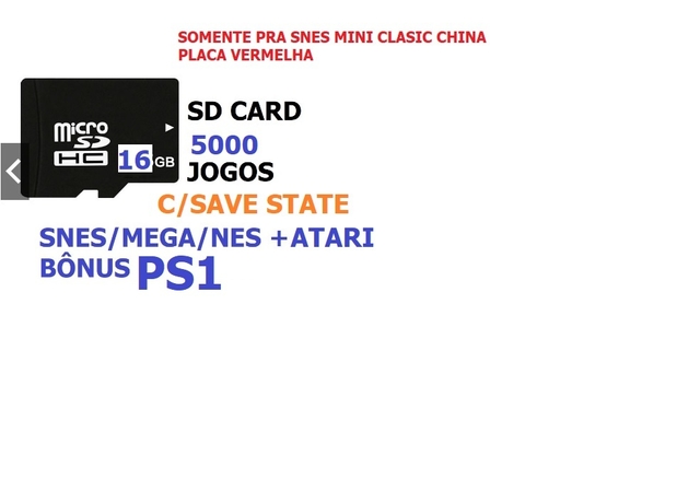 Super Nintendo Classic Ed (Versão China) com 5 Mil jogos - Sebo dos Games -  10 anos!