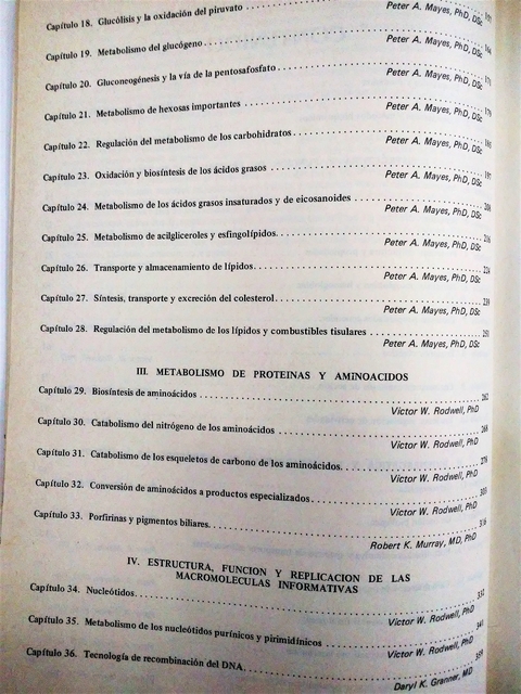 BIOQUÍMICA DE HARPER 11ED LIBRERÍA EL FAROLITO