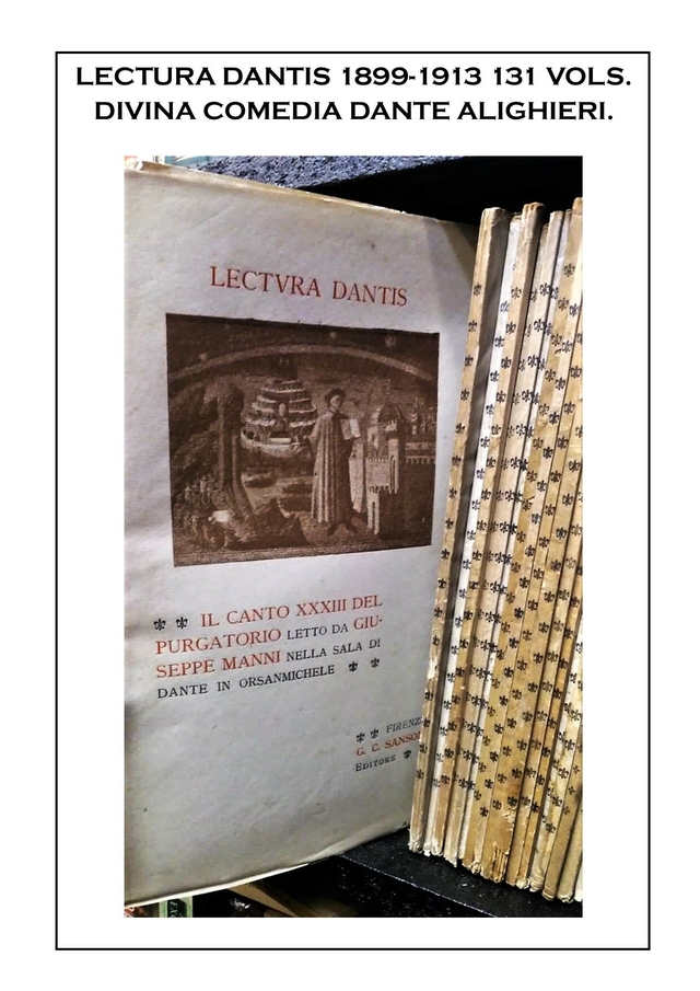 LECTURA DANTIS 1899 1913 Colecci n de 131 Vol menes. Divina