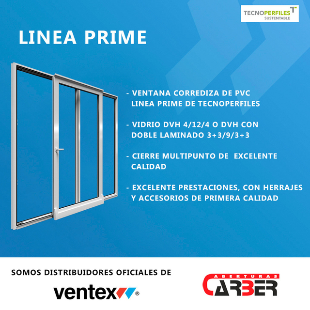 Ventex  Aberturas de PVC - Fábrica con distribuidores en todo el país -  Tecnoperfiles