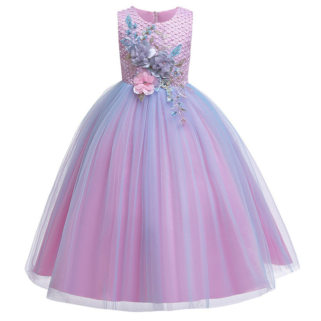 Vestido Infantil de Festa de Aniversário Formatura Princesa e Florista