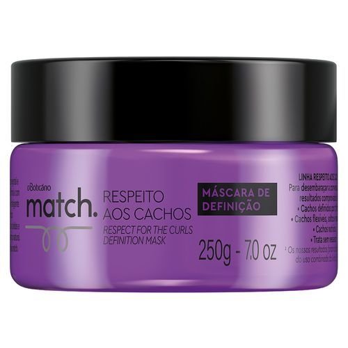 Match Máscara de Definição Respeito aos Cachos 250g