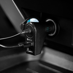 Cargador Auto Klip Xtreme Usb Dual Con Cable Usb Tipo C 12v - tienda online